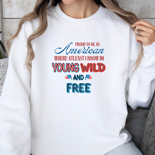 Proud To Be An American Crewneck - Adult Crewneck
