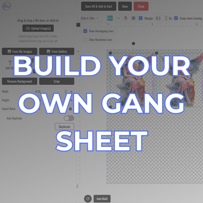 DTF Transfer Builder - Gang Sheet