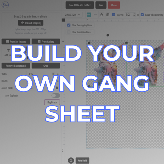 DTF Transfer Builder - Gang Sheet