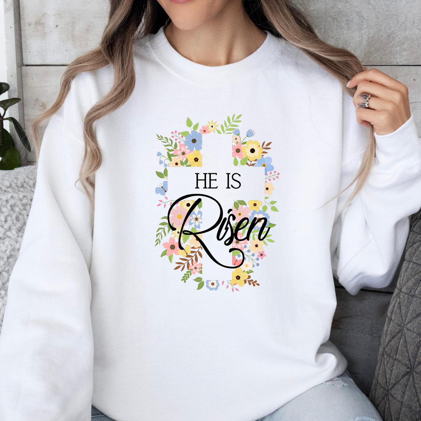 He Is Risen Crewneck - Adult Crewneck