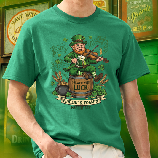 Brewed with luck - Adult Tee