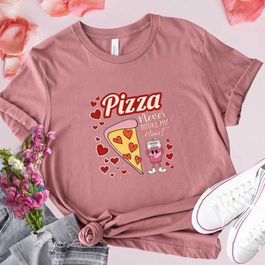 Pizza Never Broke My Heart Tee - Adult Tee