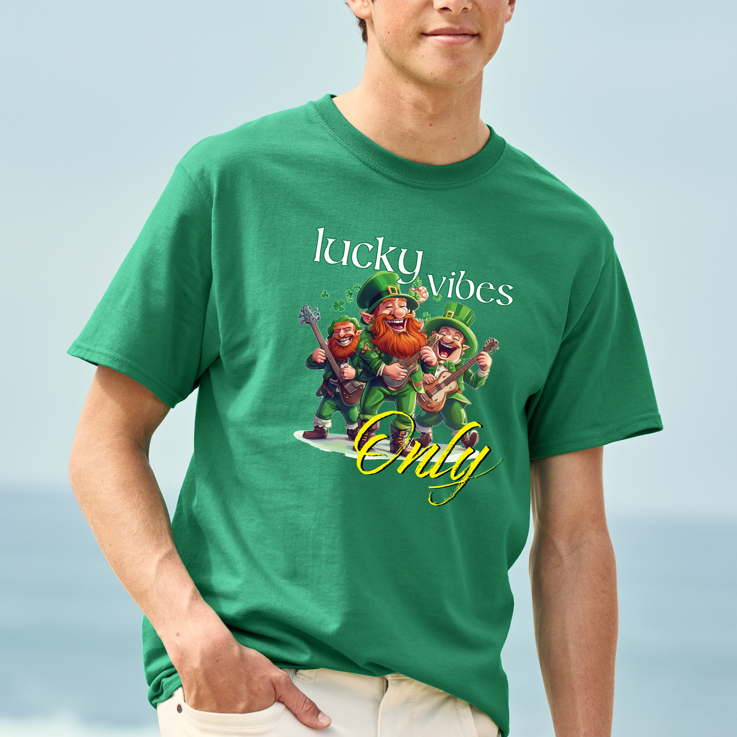 Lucky Vibes Only - Adult Tee